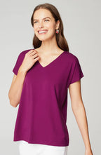 Luxe Supima® Pleat-Back Tee