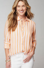 Everyday Linen Button-Front Shirt