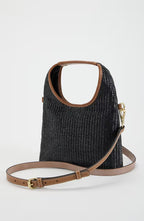 Straw & Leather Convertible Crossbody