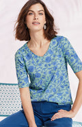 Pima-Slub Elbow-Sleeve Tee
