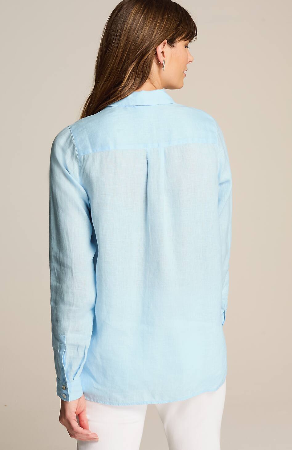 Everyday Linen Button-Front Shirt