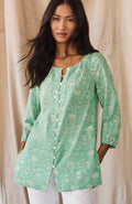 Pure Jill Button-Front Tunic