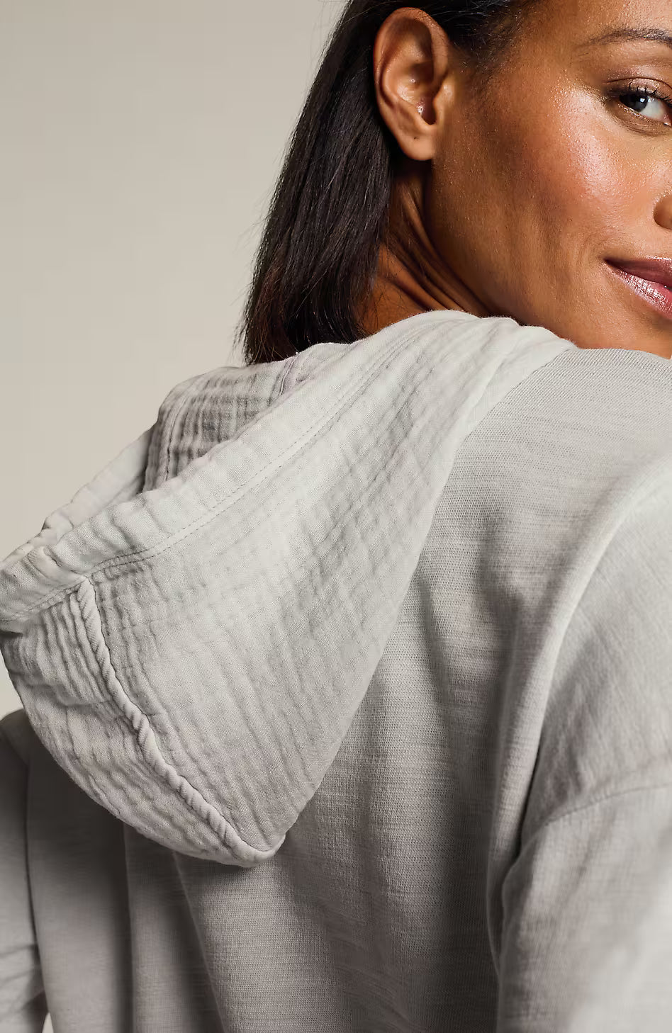 Fit Slub-Terry Garment-Dyed Hoodie