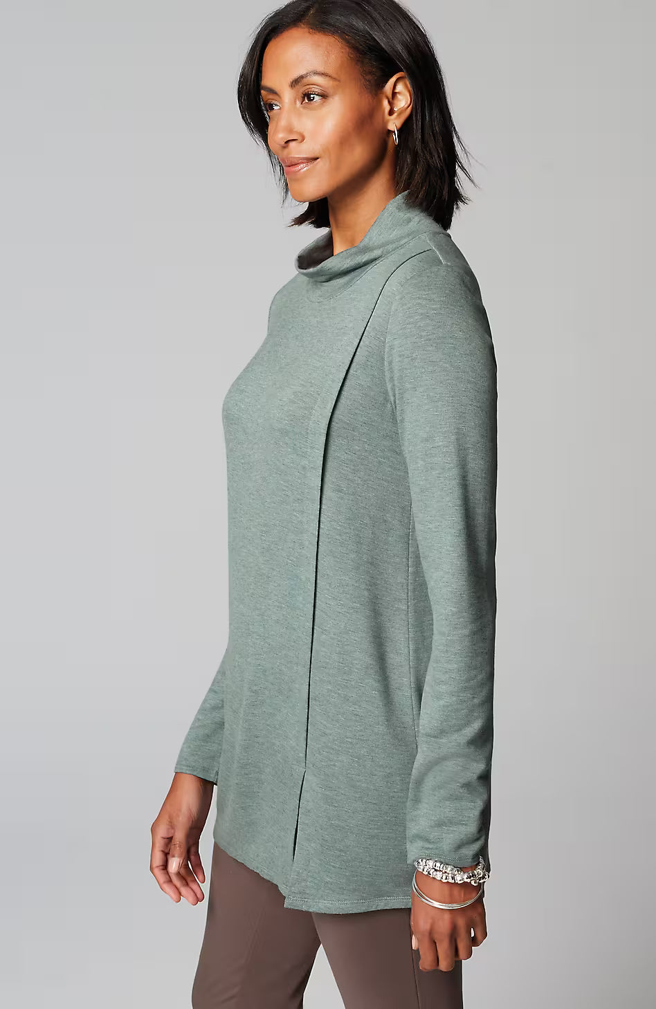 Pure Jill Tranquility Mock-Neck Tunic