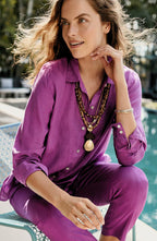 Everyday Linen Button-Front Shirt