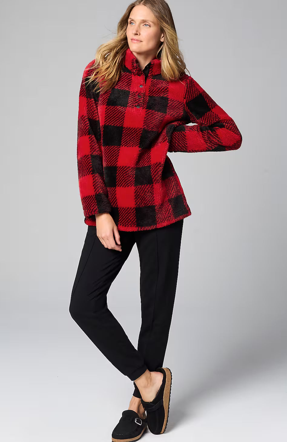 Fit Plush Sherpa Pullover