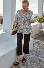 Wearever Double-Face Jersey Pintucked Crops