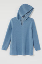 Pure Jill Cotton-Blend Textured Hoodie Tunic