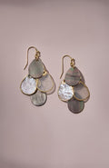 Mixed-Shell Cascading Earrings
