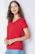 Luxe Supima® Pleat-Back Tee