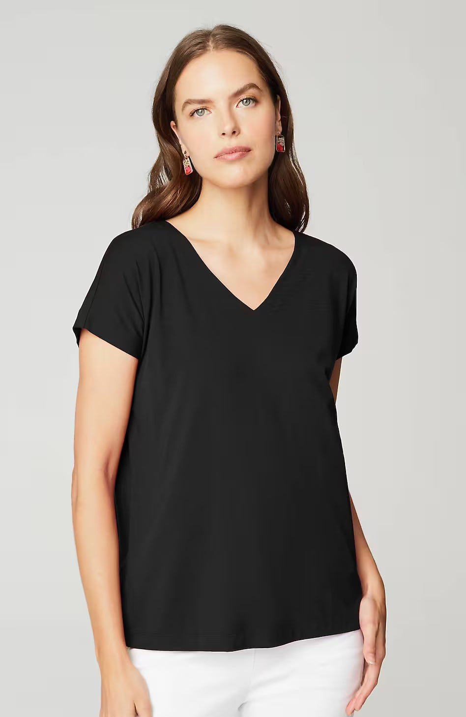 Luxe Supima® Pleat-Back Tee