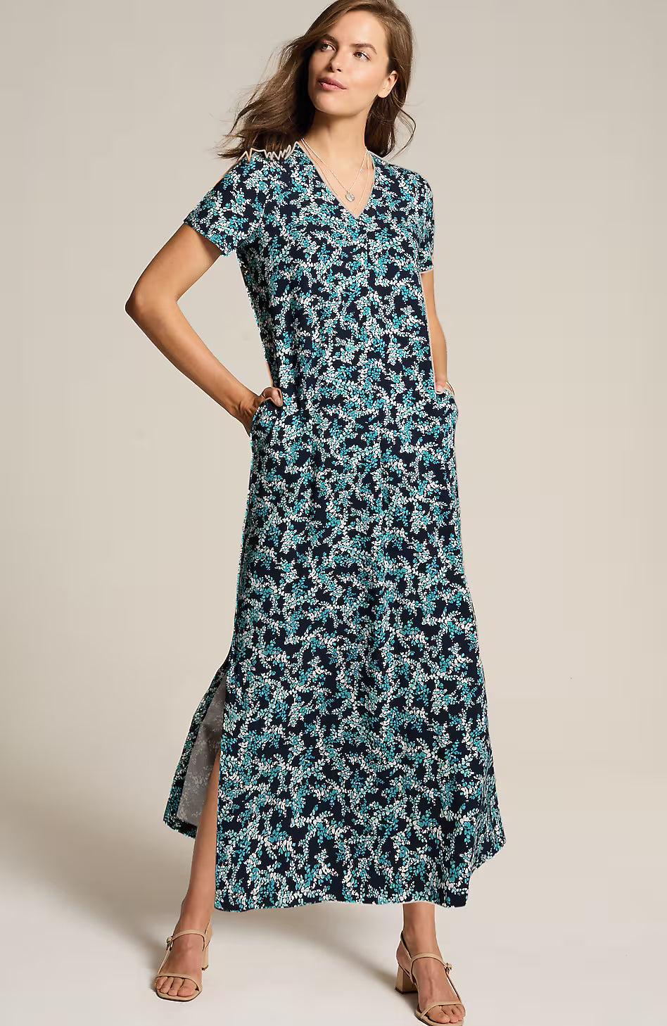 Wearever Short-Sleeve Maxi Dress