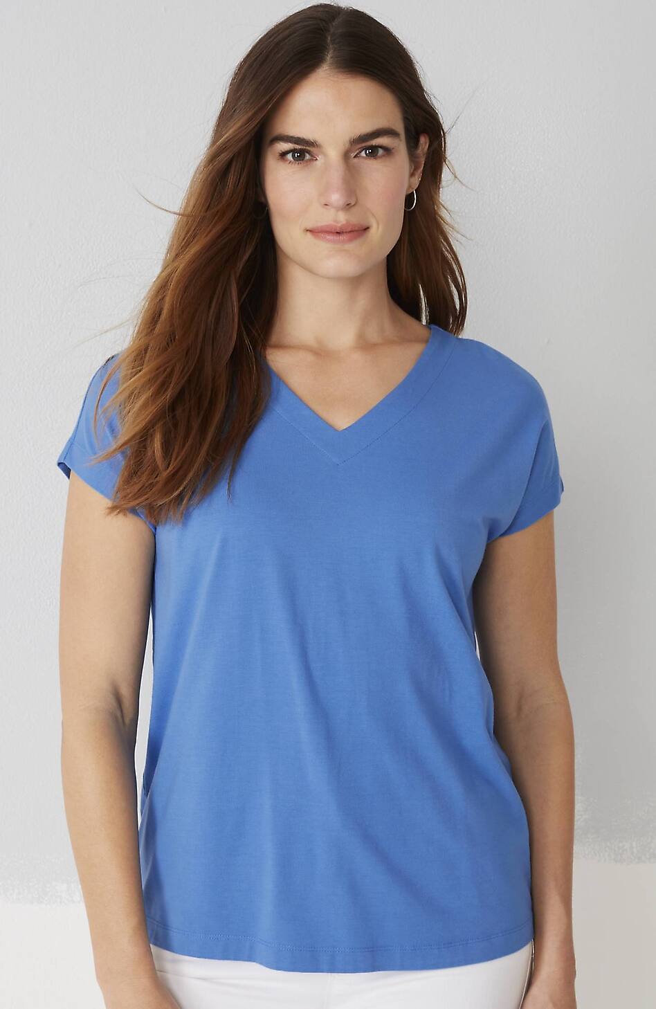 Luxe Supima® Pleat-Back Tee
