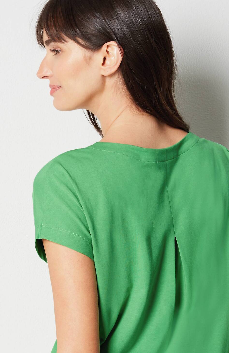 Luxe Supima® Pleat-Back Tee