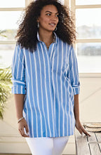 Cotton Stand-Collar Tunic