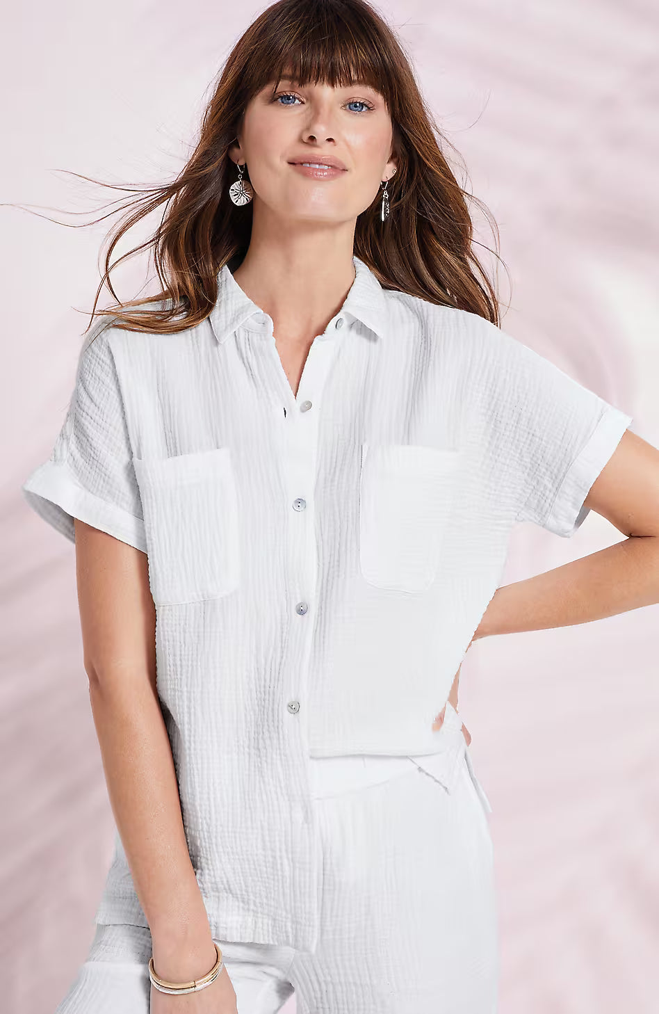 Cotton-Gauze Camp Shirt