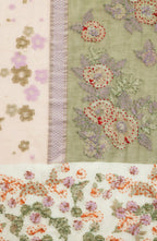 Compassion Fund Floral-Embroidered Scarf