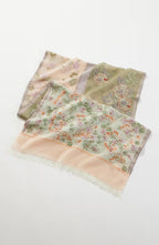 Compassion Fund Floral-Embroidered Scarf