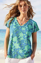 Luxe Supima® Pleat-Back Tee