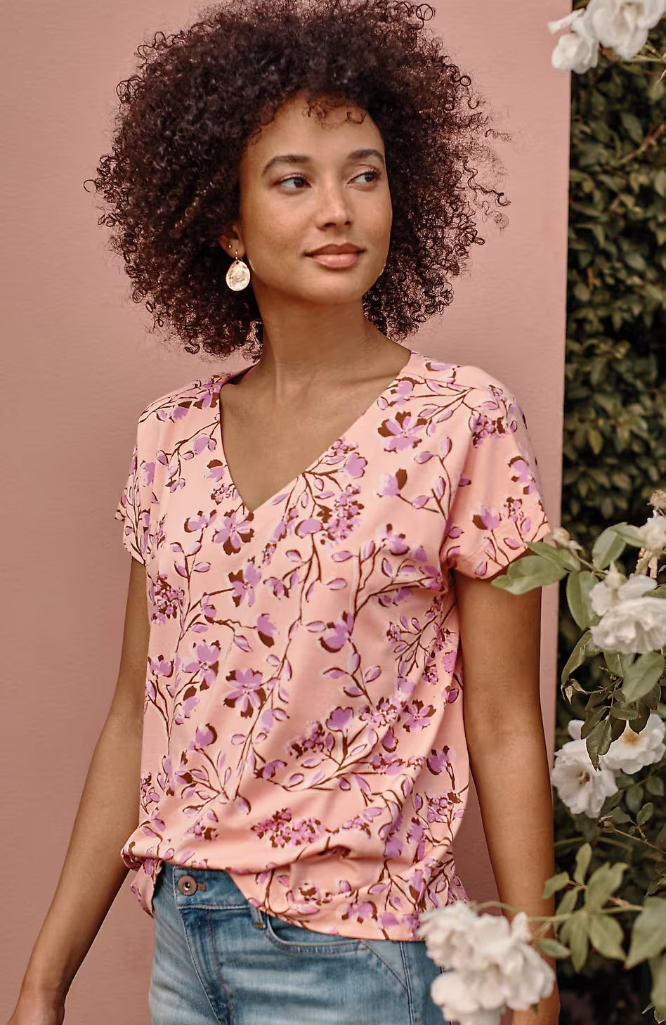 Luxe Supima® Pleat-Back Tee